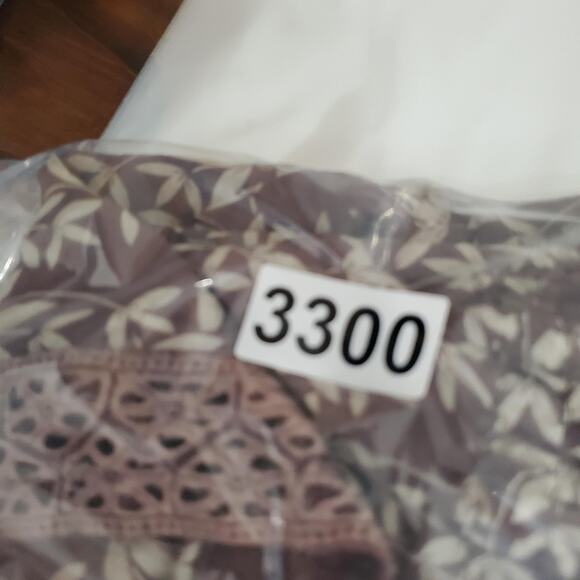 Johnny Was Blouse Womens Medium Silk Floral Boho Peasant Tunic Long Sleeve Top - Picture 8 of 8